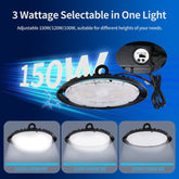 UFO LED High Bay Light 3 wattage selectable in one light at switchtoled.com